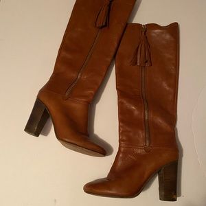 Coach leather tassel boots SZ 8.5